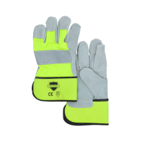 High Visibility Leather Gloves